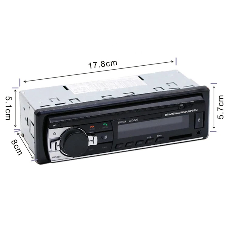  JSD520 низкая цена 12 в 1 Din HD сенсорный экран Pioneer автомобильная аудиосистема радио