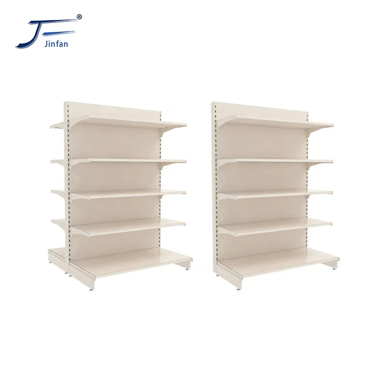 Powder Coating Gondola Display Shelf Customized Retail Shop Supermarket Metal Rack Ordinary Packed Commodity Display