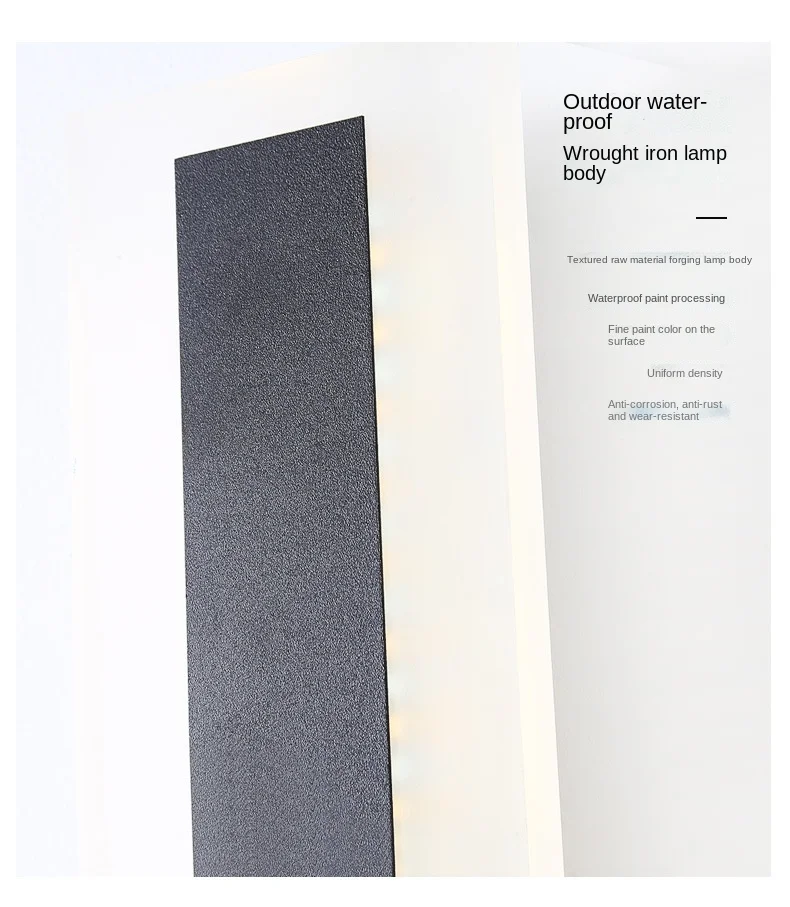 BOKUN High Quality Villa Corridor Lighting Waterproof IP65 Linear Light Modern Outdoor LED Wall Lamp for Home