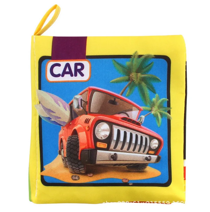 Fruits Colorful Apples Tomatoes Bound Printing Large Baby Washable Book Handmade Cloth Books