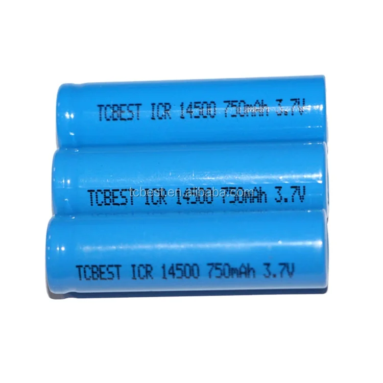 Wholesale ICR14500 3.7V 600mAh cylindrical li-ion battery lithium ion battery for remote control, home application