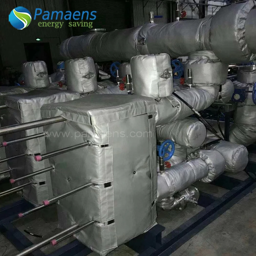 Flexible Plate Heat Exchanger Insulation Jacket, Removable with Buckles with One Year Warranty