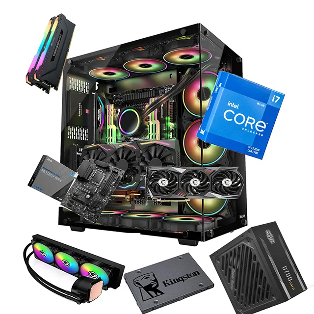 Игровой настольный компьютер i7 12700F/ОЗУ 16 Гб/RTX3060 /SSD 240 ГБ сборка «сделай сам» хост полный