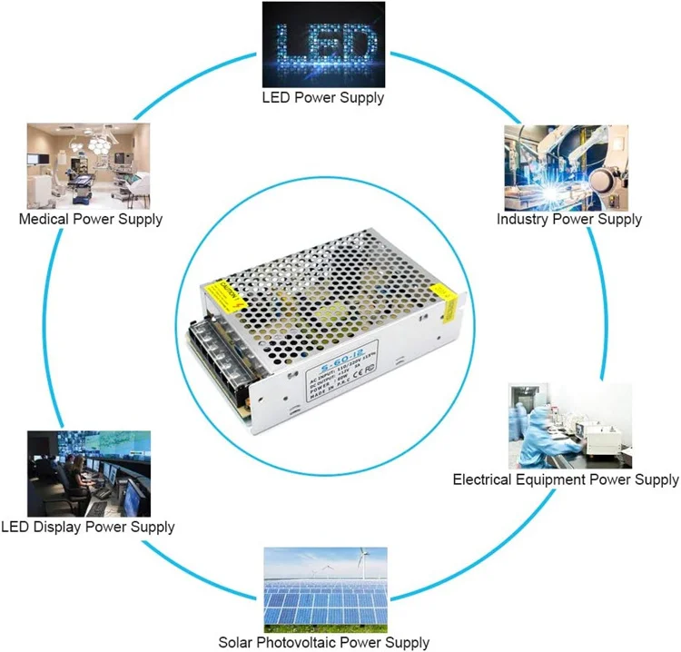 ac dc power supplies 5v 24v 2A 3A 5A 10A 12.5 amp 15A 20A 30a 40A 50 A 12v led switching power supply