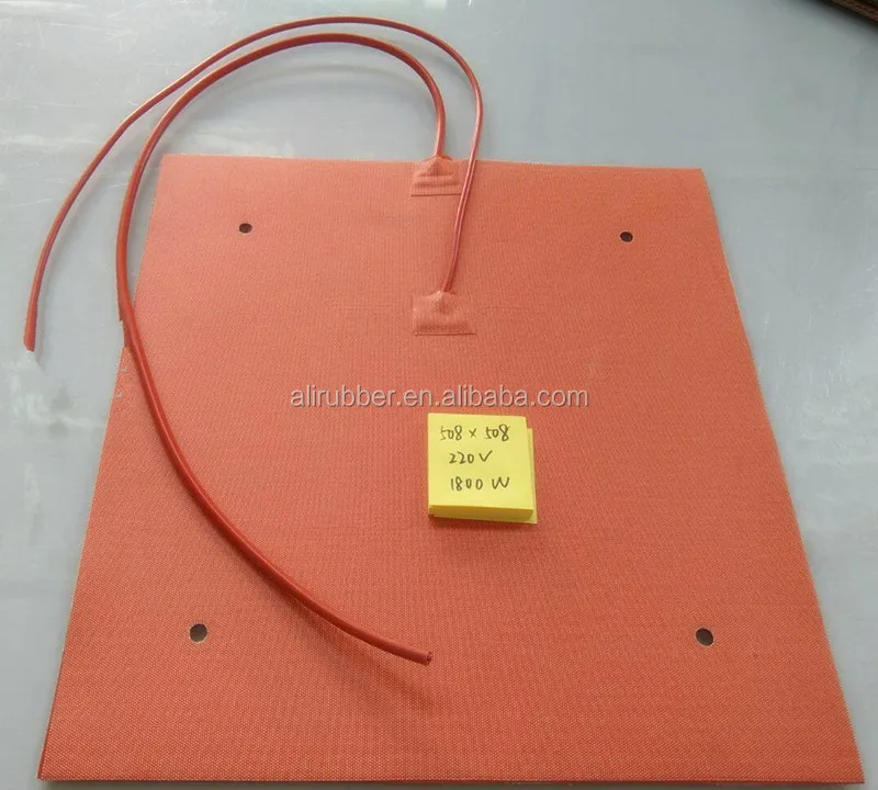 500*1700*1.5mm 230v 1500W Heat Hot Blanket for Wakeboard Press Flexible silicone rubber heater 1000mm lead wire from short