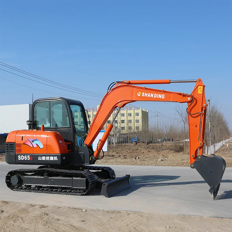 CE APPROVED CHINA EXCAVATOR SD65E 6 TON MINI EXCAVATOR MINI DIGGER EXCAVATOR 6 TON FOR SALE