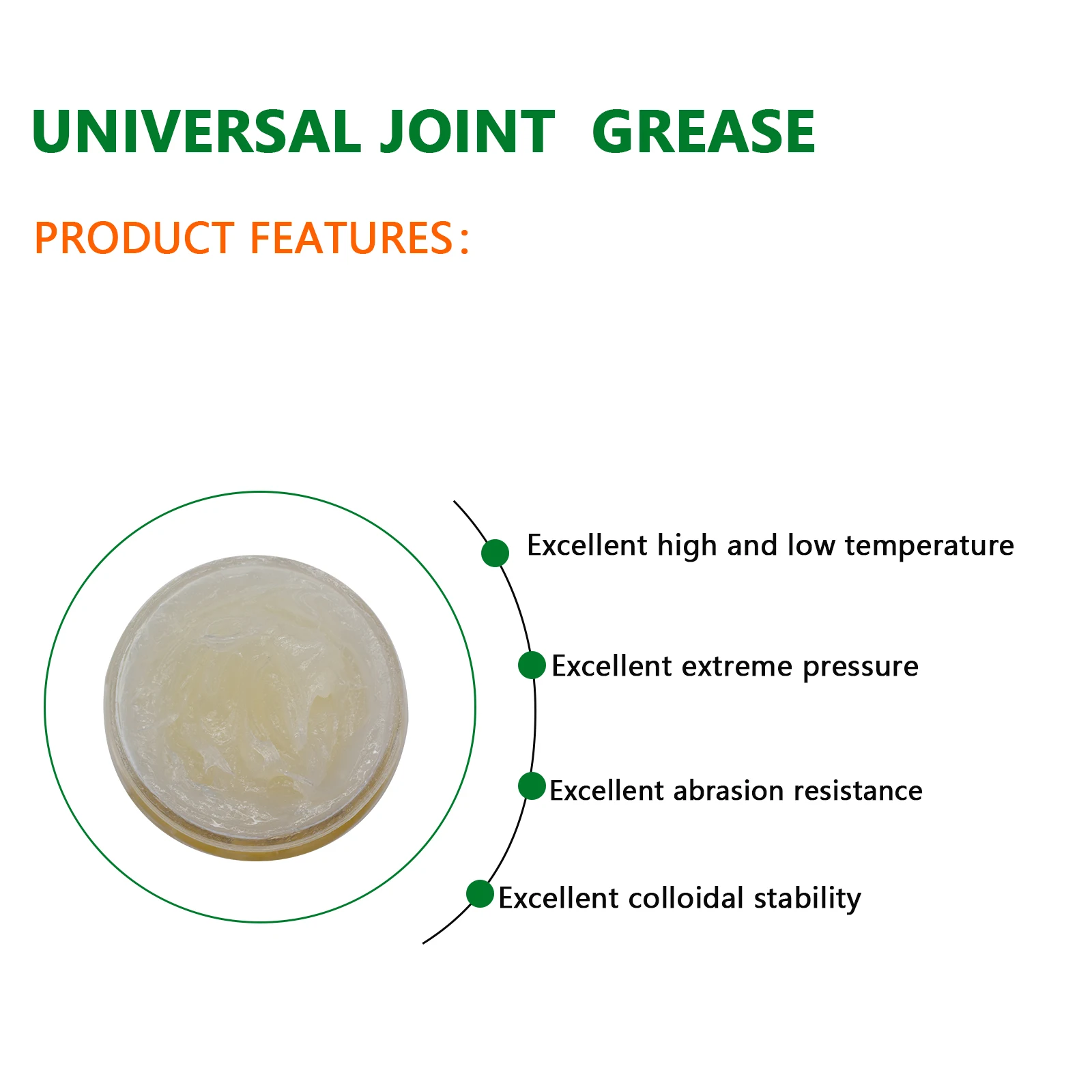 Automobile maintenance grease anti-rust and noise reduction universal joint bearing grease