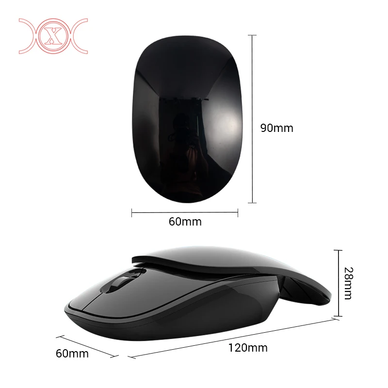 Wholesale Mini Mouse Customized Wireless Ergonomic Mouse HP Slide Cover Slim BT Mouse