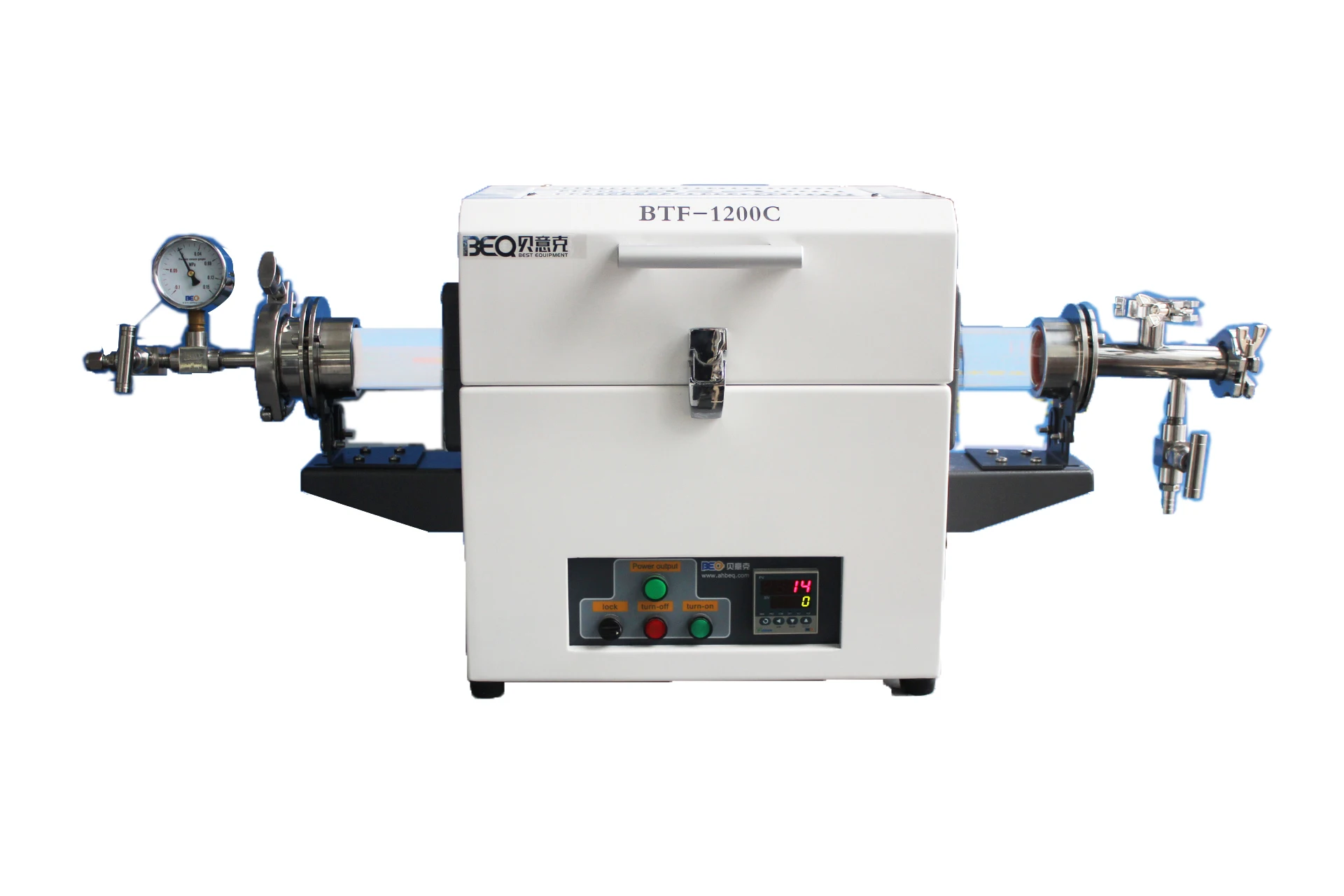 Vacuum tube furnace with 1200 degree centigrade split tube furnace quartz tube furnace BTF-1200C-S