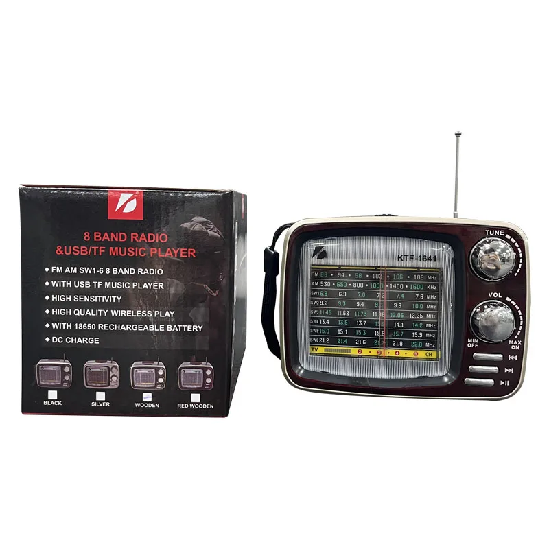 2023 New Arrival Mini Home Amplifier Antenna FM AM Midbass Speakers Audio System Sound Full Band Radio With USB