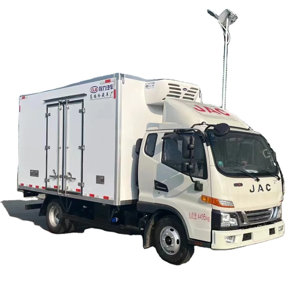 JAC 4x2  freezer truck Meat Fruit Fresh Fish Delivery Cold Van Truck