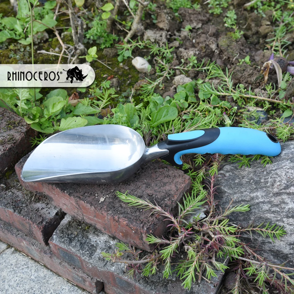 China Manufacturer High Quality Corrosion Protection Ergo TPR soft handle with Aluminum Small Garden Hand tool scoop