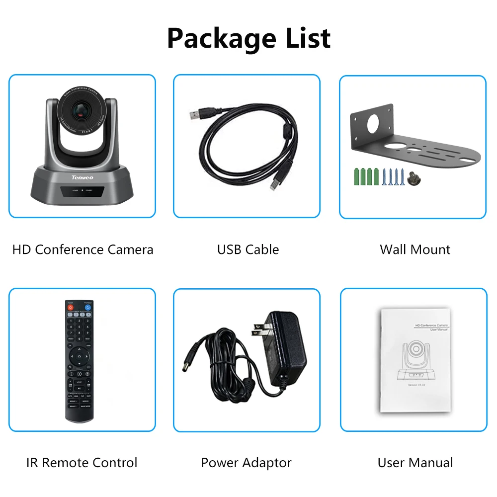 Tenveo NV10A 10x Optical Zoom NDI Camera conference video camera PTZ Conference Camera