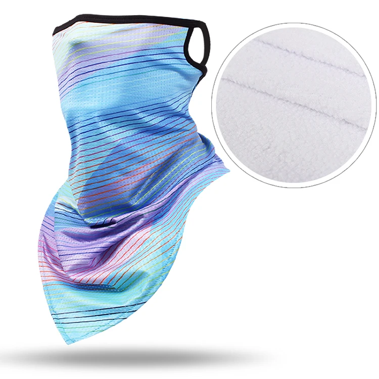 winter hot sell stripe custom warm ski mask outdoor sports mask cycling windproof hanging on ears balaclava face mask