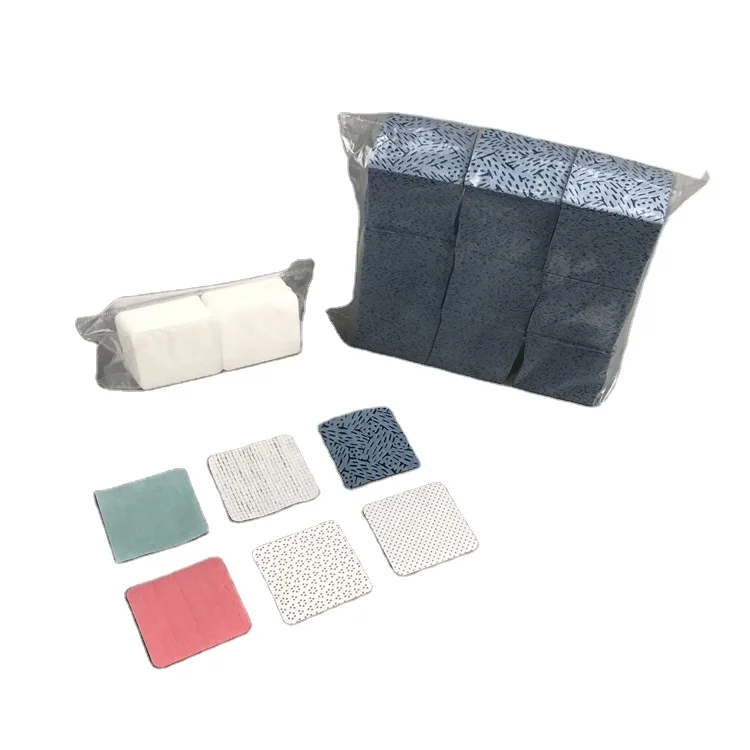 Одноразовые нетканые Промышленные салфетки для снятия лака 100% PP без ворса 80 г/м2 5x5 см, сухие салфетки для ногтей