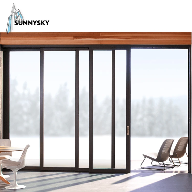frameless aluminum interior noiseless sliding interior pocket door for House
