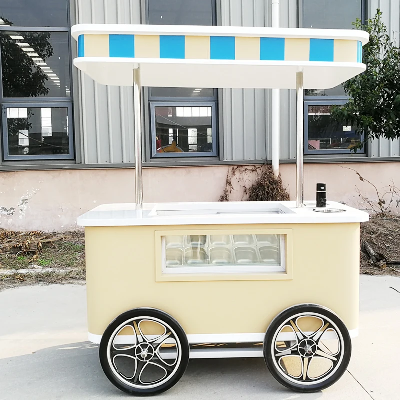Prosky Low Price Mobile Street Food quality Outdoor Cart Snack Ice Cream Bubble Tea Coffee quality For Sale