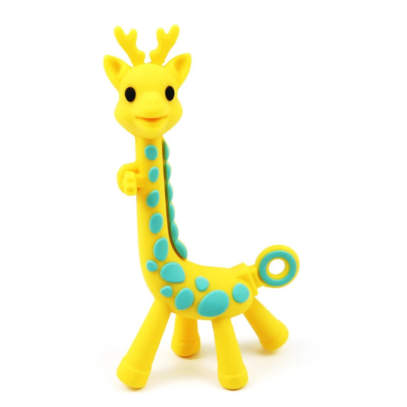 
Silicone Teether giraffe Wholesale Soft Toy BPA Free Silicone Teether For Baby Teething 
