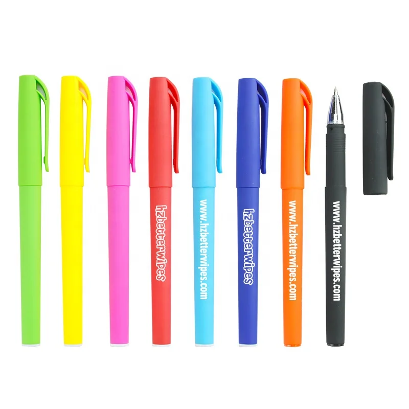 Factory direct sales promotion gift writing smooth custom logo silicone gel pen