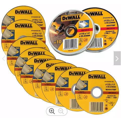 Cutting Disc for Metal and Abrasive Grinding Disc Stainless Steel Cutt in The Indian Market EN12413 T42 4inch 107x1.2x16mm Black