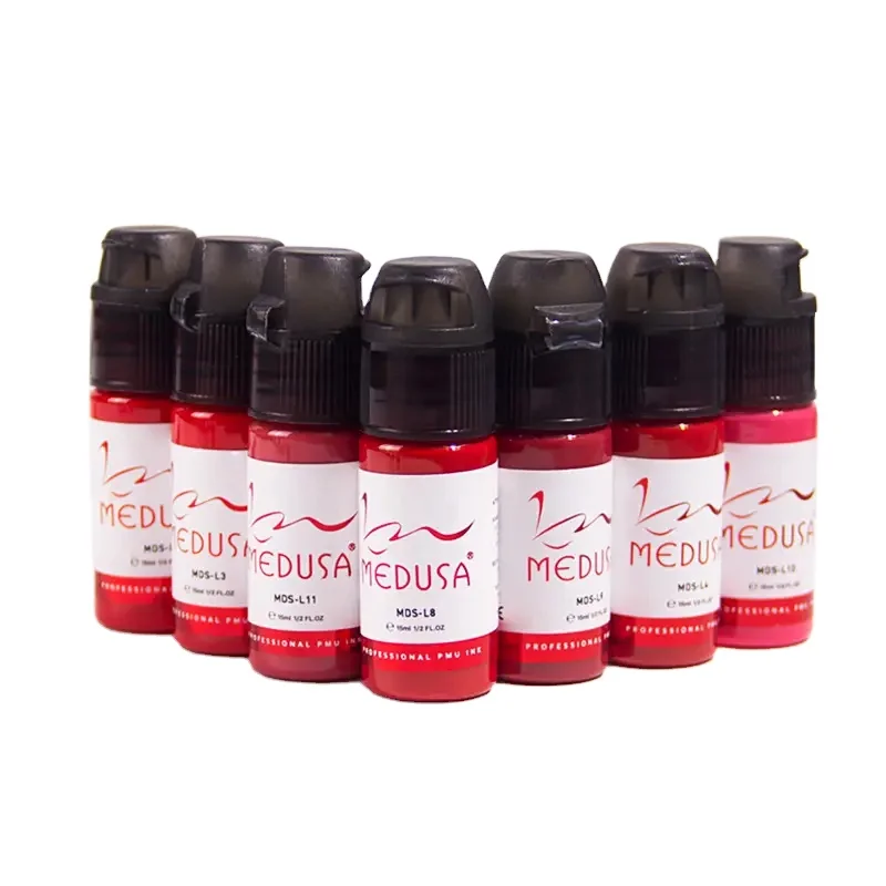 MEDUSA Professional  Microblading Pigment Organic Permanent Makeup  Lips Tattoo Ink OEM Available