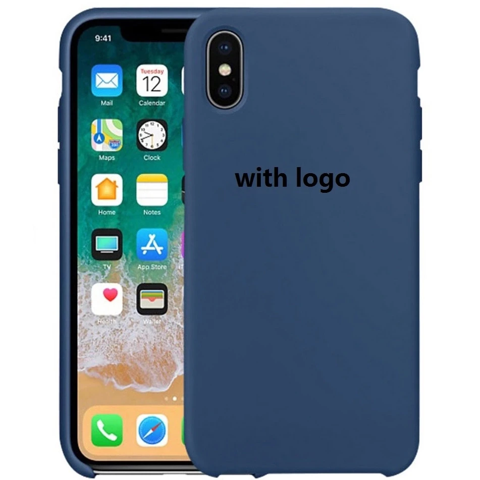  Оригинальный силиконовый чехол для iPhone противоударный мягкий с пользовательским
