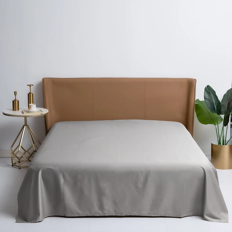 Wholesale Custom Soft Solid Color Plain Bedding Flat Sheets Bed Sheet 100% Cotton Bedsheets For Hotel And Home