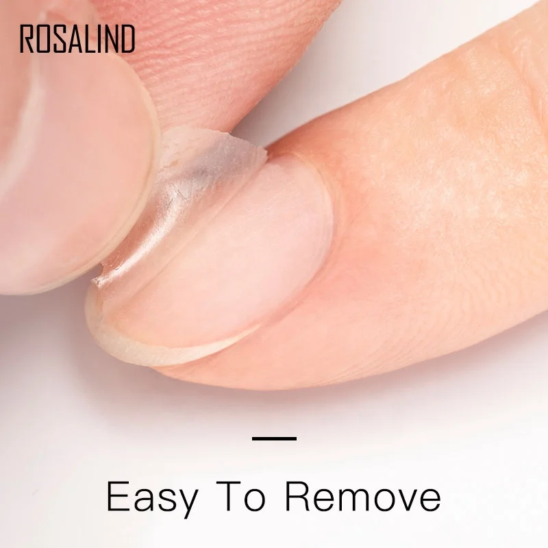 Rosalind nail supplies oem private label 7ml uv/led gel nail polish peel off base gel base coat gel polish for nail art salon