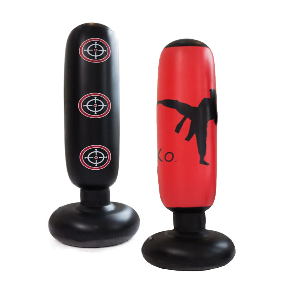 Снятие Стресса тренировочный надувной боксерский мешок надувная боксерская Подставка Набор для детей