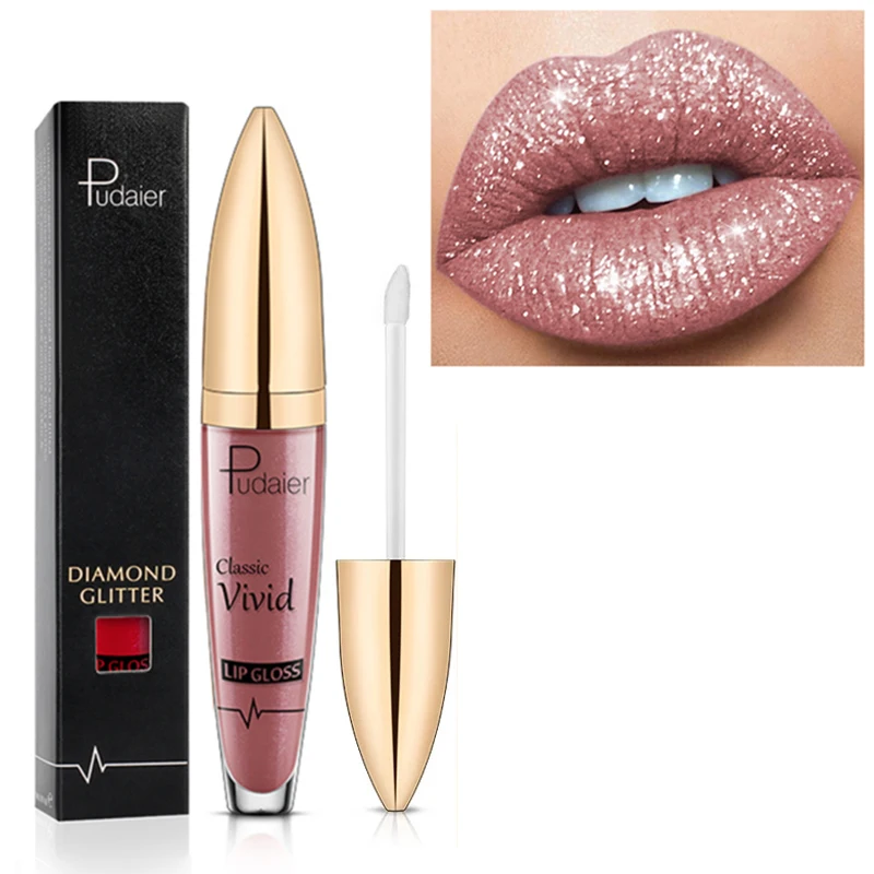 18 видов цветов со стразами губная помада блеск для губ, Матовая жидкая губная помада, водостойкая, не стирается при блеск жемчужный блеск для губ, косметика