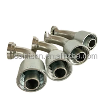 43 Series Fittings Elbow 90° Hydraulic Fittings PARKER SAE Code 61 Flange Head Crimp Style Hydraulic Hose Fitting