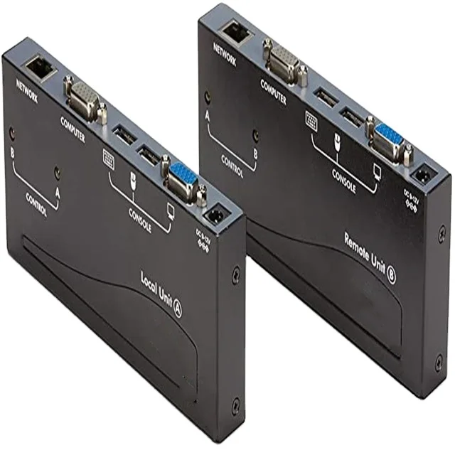 VGA KVM Over IP-удлинитель на 500 футов-PS/2 и USB-хост-KVM-консоль через CAT5 Ethernet для нескольких
