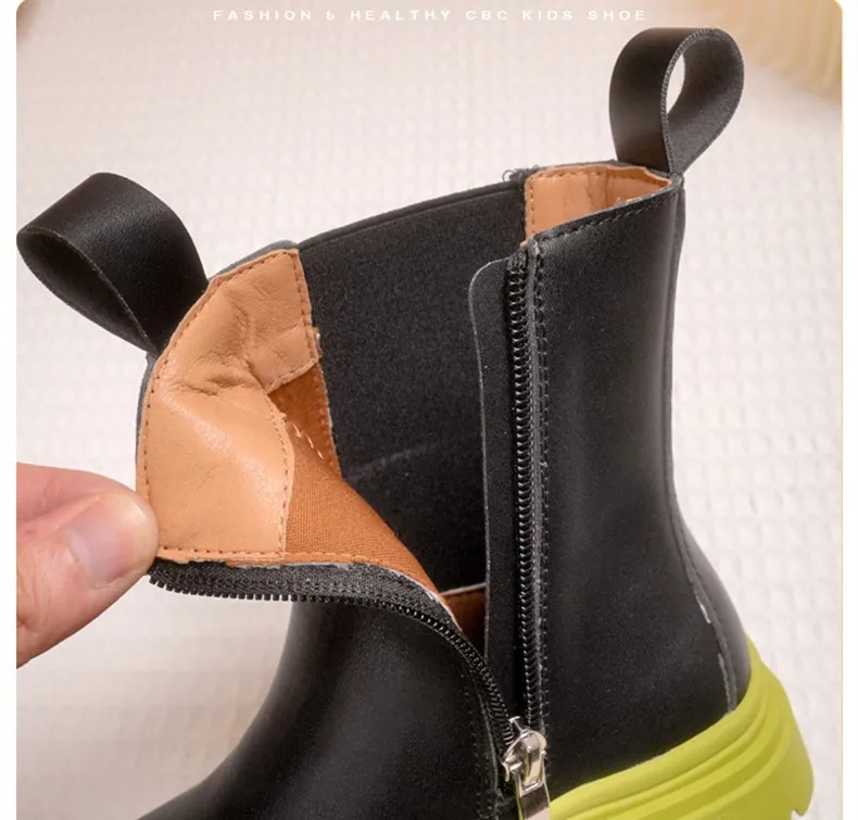 2021 Autumn and winter high quality new fashion girls short ankle boots kids rubber boots kids  boots  classic