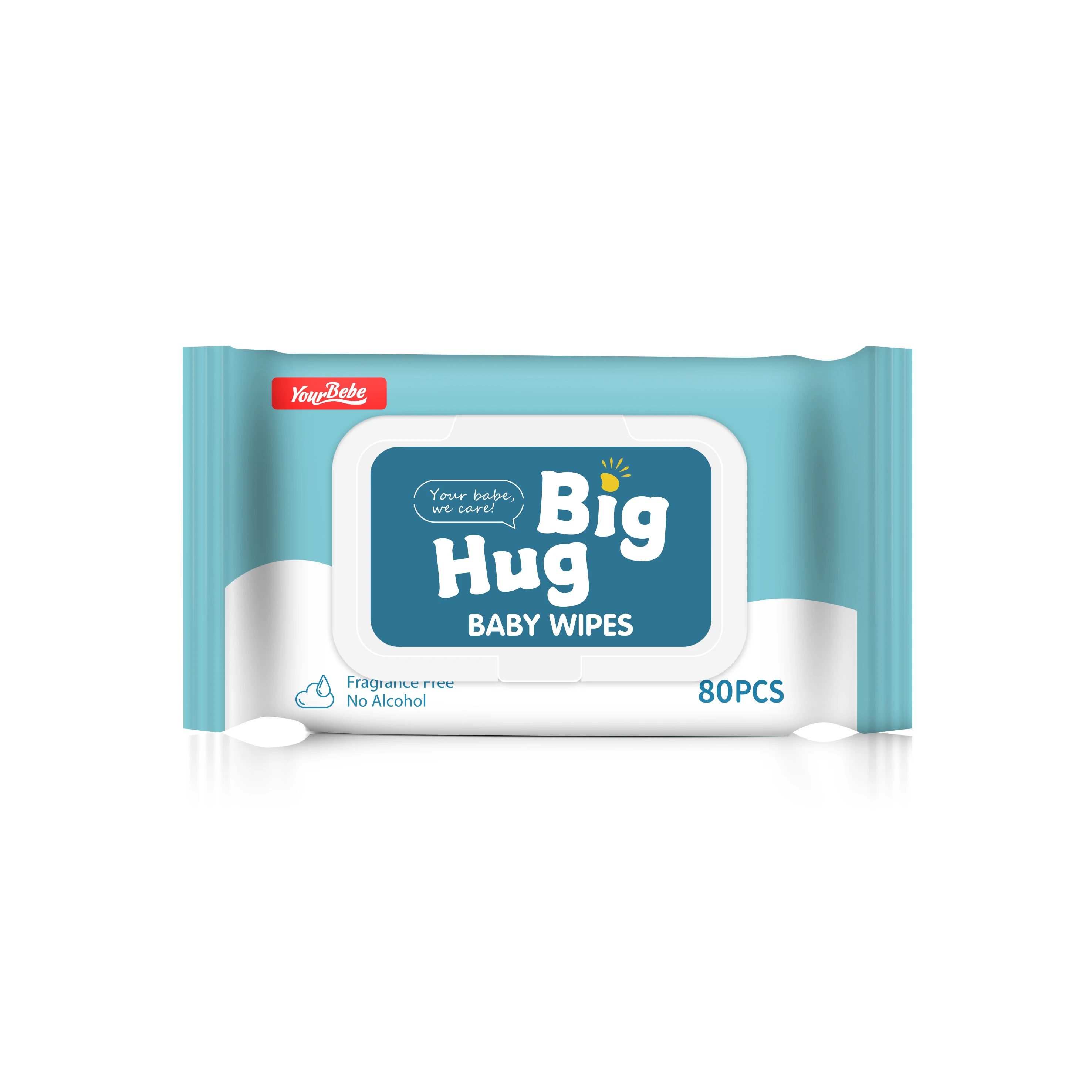 Одноразовые салфетки из экологически чистого хлопка для детей 99% воды мягкие влажные чистки рта