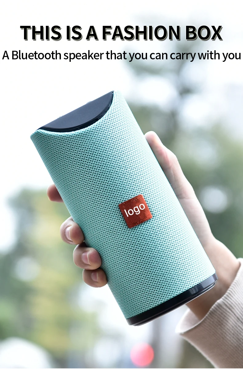 Fabric wireless outdoor speaker waterproof IPX6 mini bluetooths speaker portable