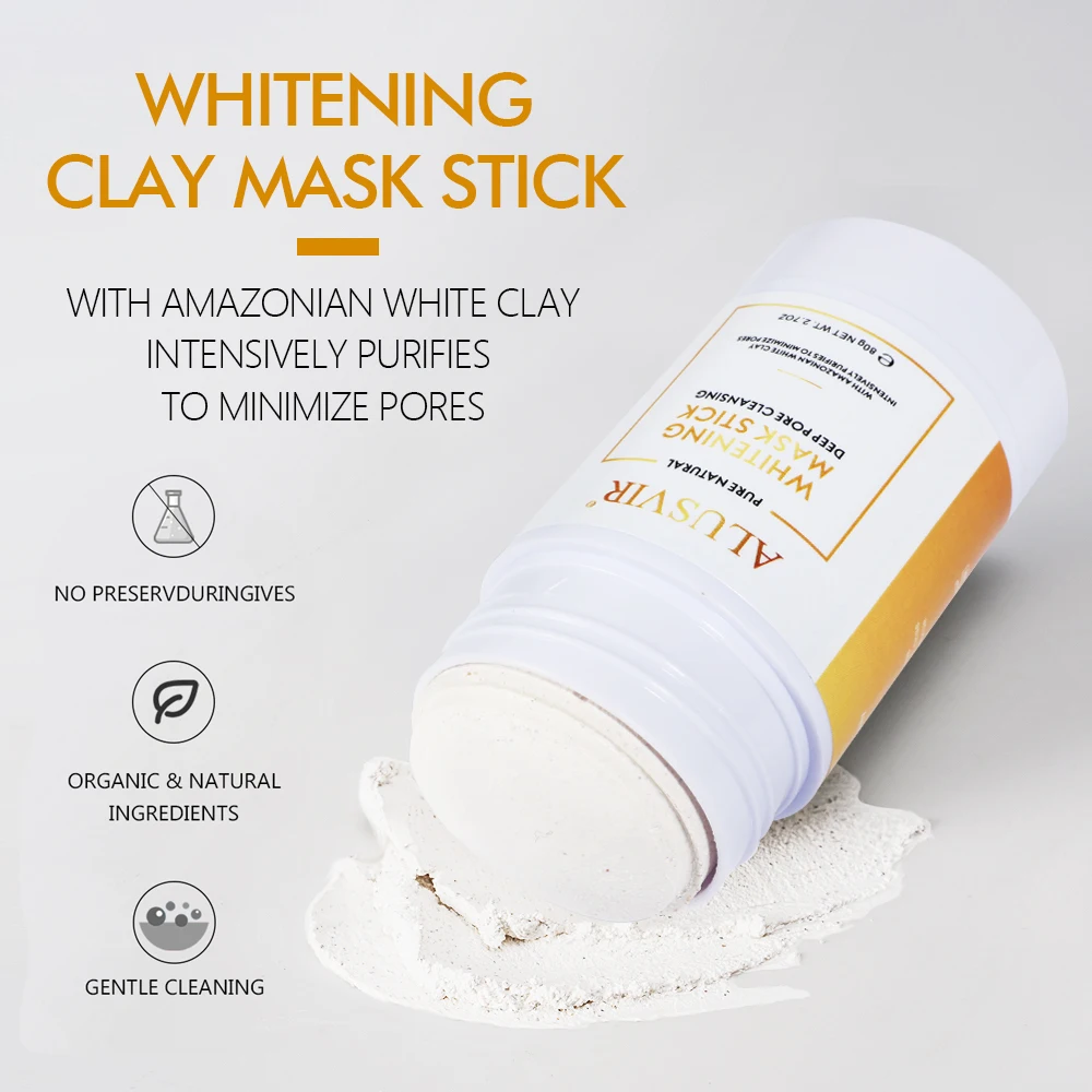 Korean Skin Care Organic Whitening Immediately Deep Cleansing Hydrating Body Bleaching Facial Face Mud Clay Mask Stick