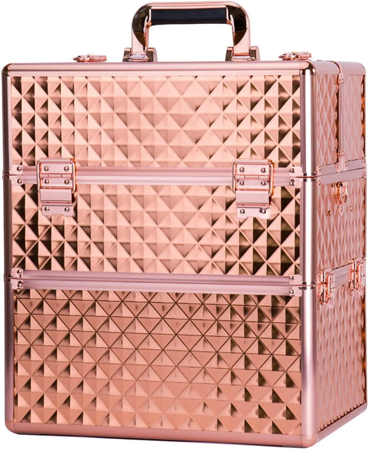 Vanity Case for Lamp and Nail Polish Accessories, Rose Gold, Cosmetic case