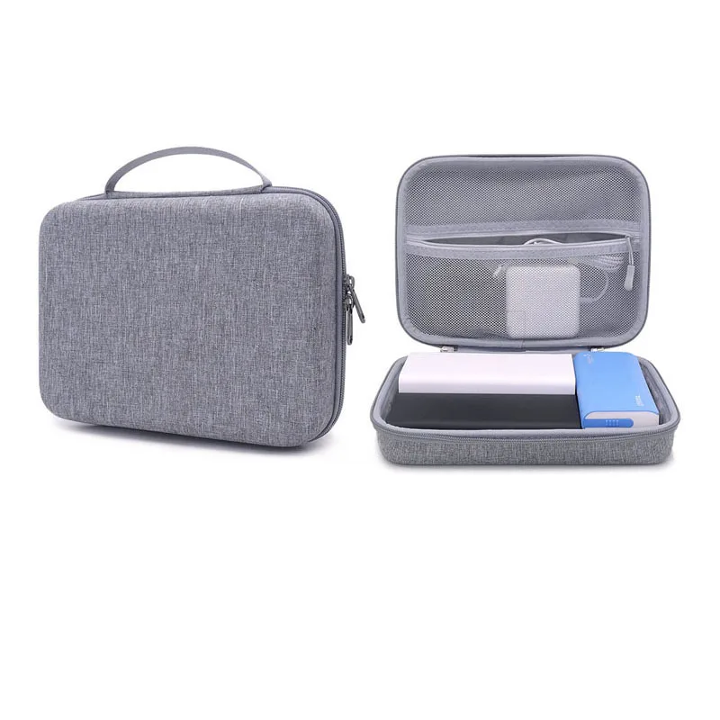 Mobile hard disk organizer digital product packaging car emergency starter power pack data cable headset storage bag