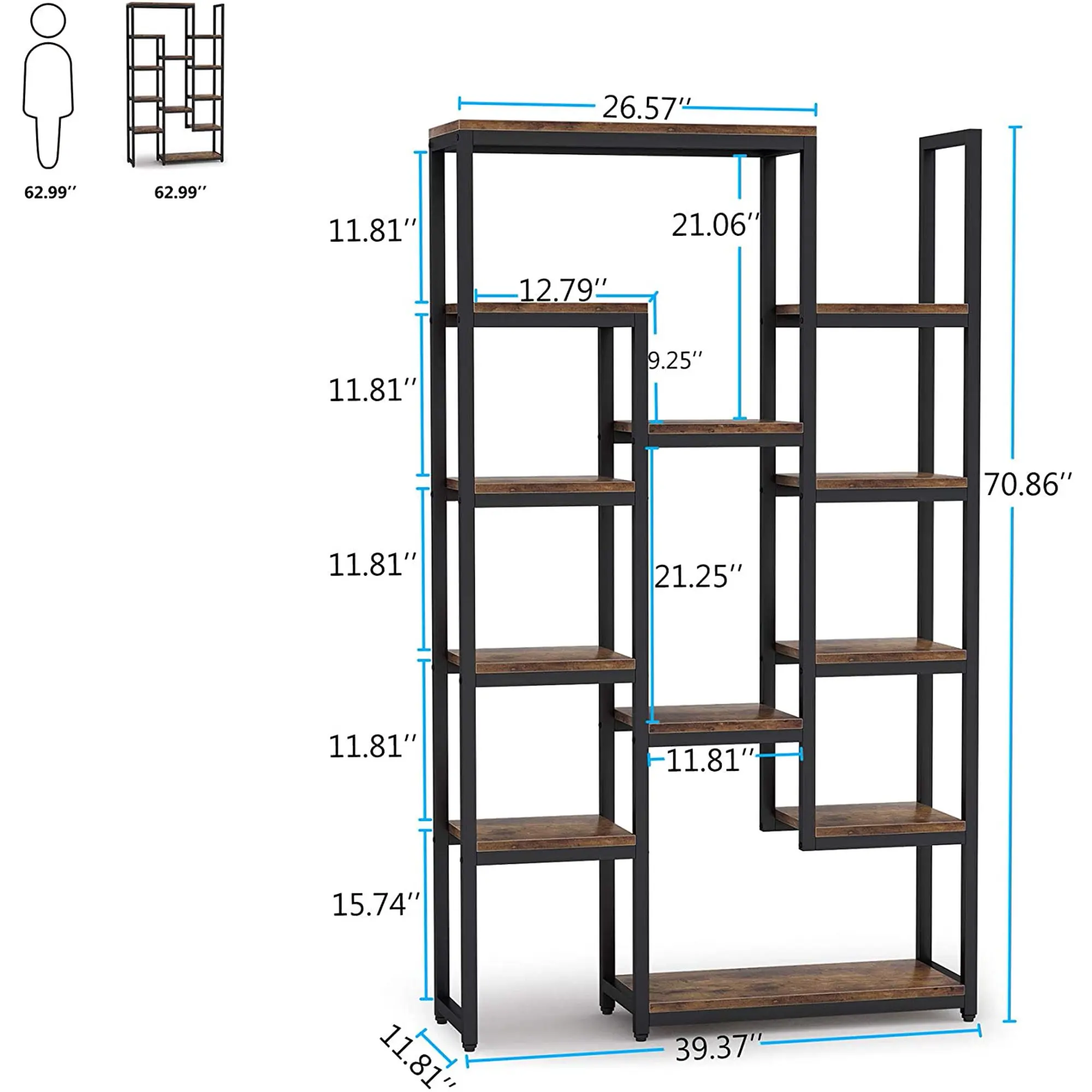 Деревянная Штабелируемая необычная книжная полка для магазина