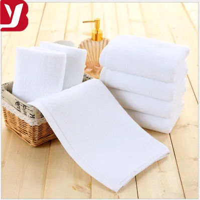 
35X35 cm White Cotton Square Face Towel for Hotel 