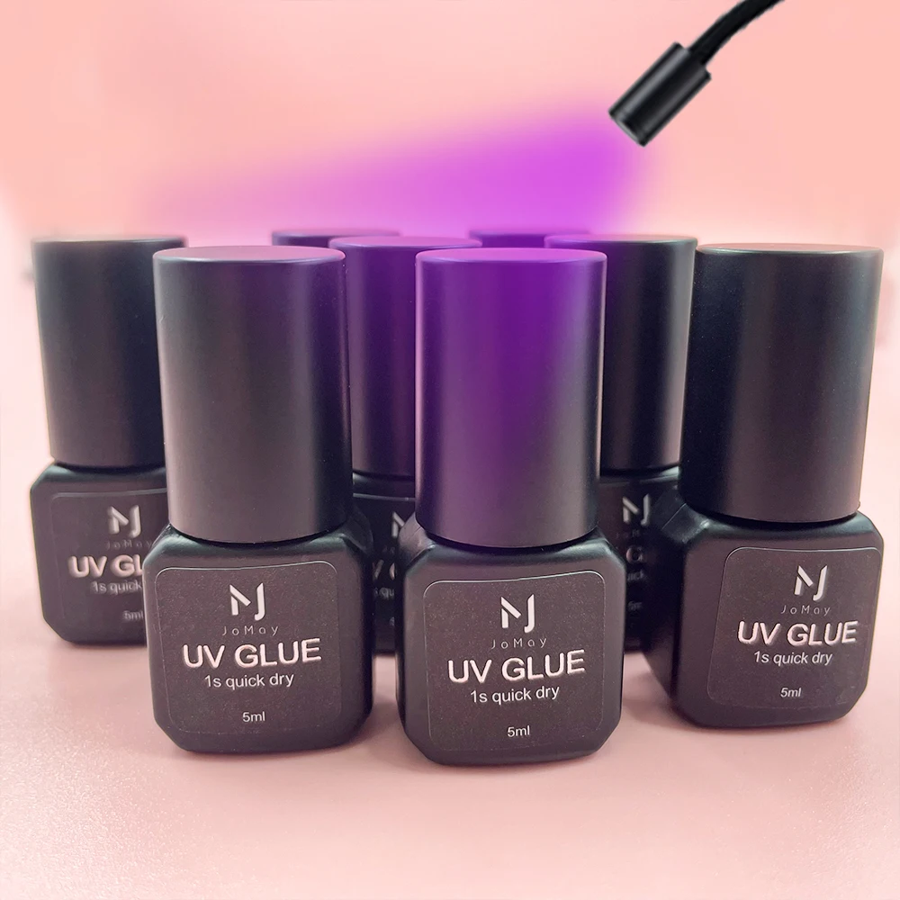 Special for uv lamp Waterproof Eyelash Extension Glue Custom Lash Glue For Eyelash Extension Black Clear UV Eyelash Glue