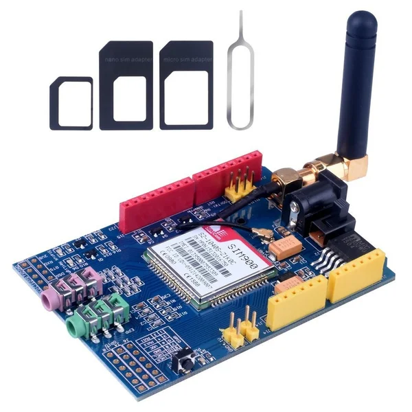 SIM900 GPRS/GSM Защитная макетная плата четырехдиапазонная 850/900/1800/1900 МГц 4 частоты GSM GPRS SMS PCB