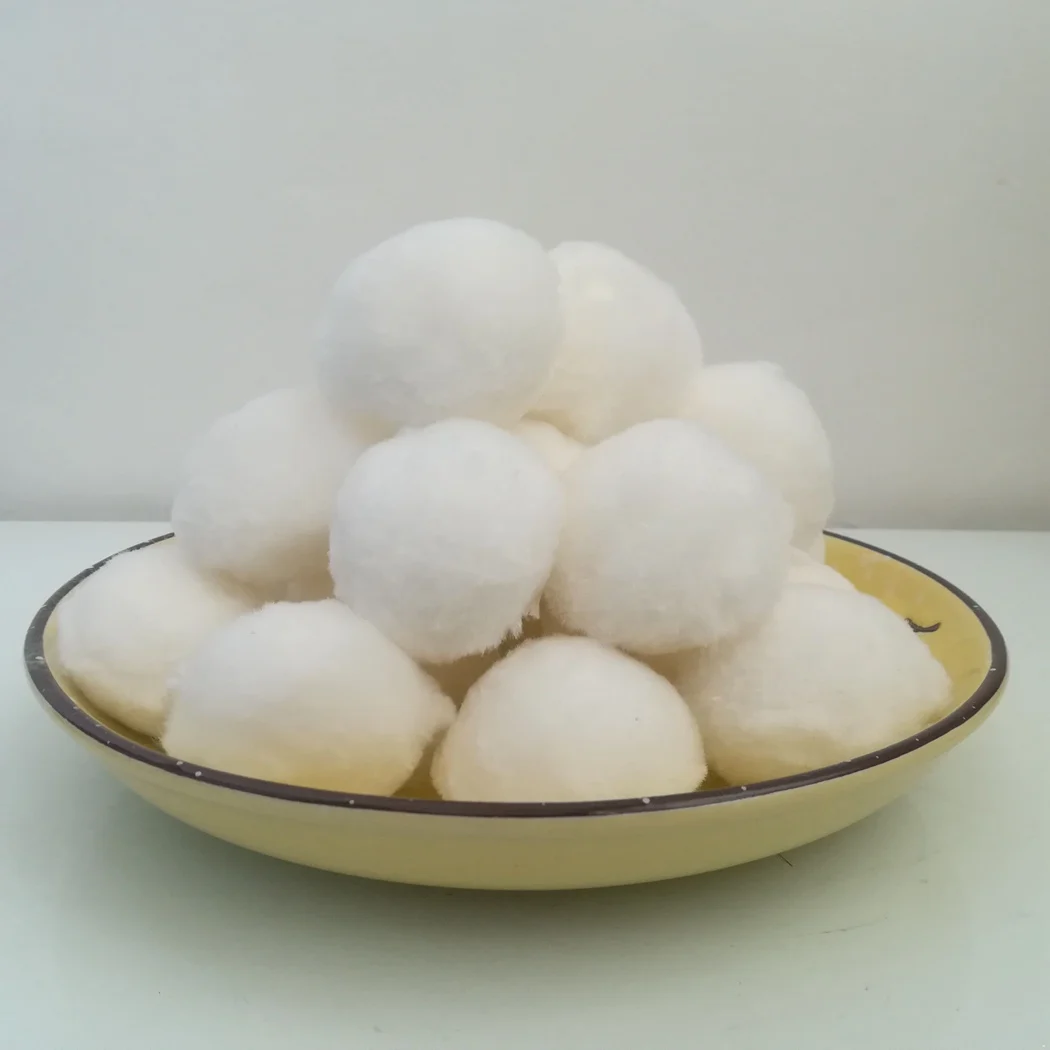 
Fiber ball for circulating water filtration 