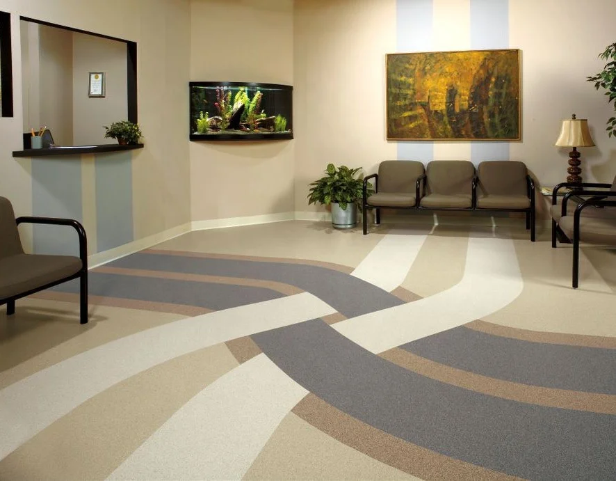 Hospital Homogeneous Various Color Choice Vinyl Floor Roll
