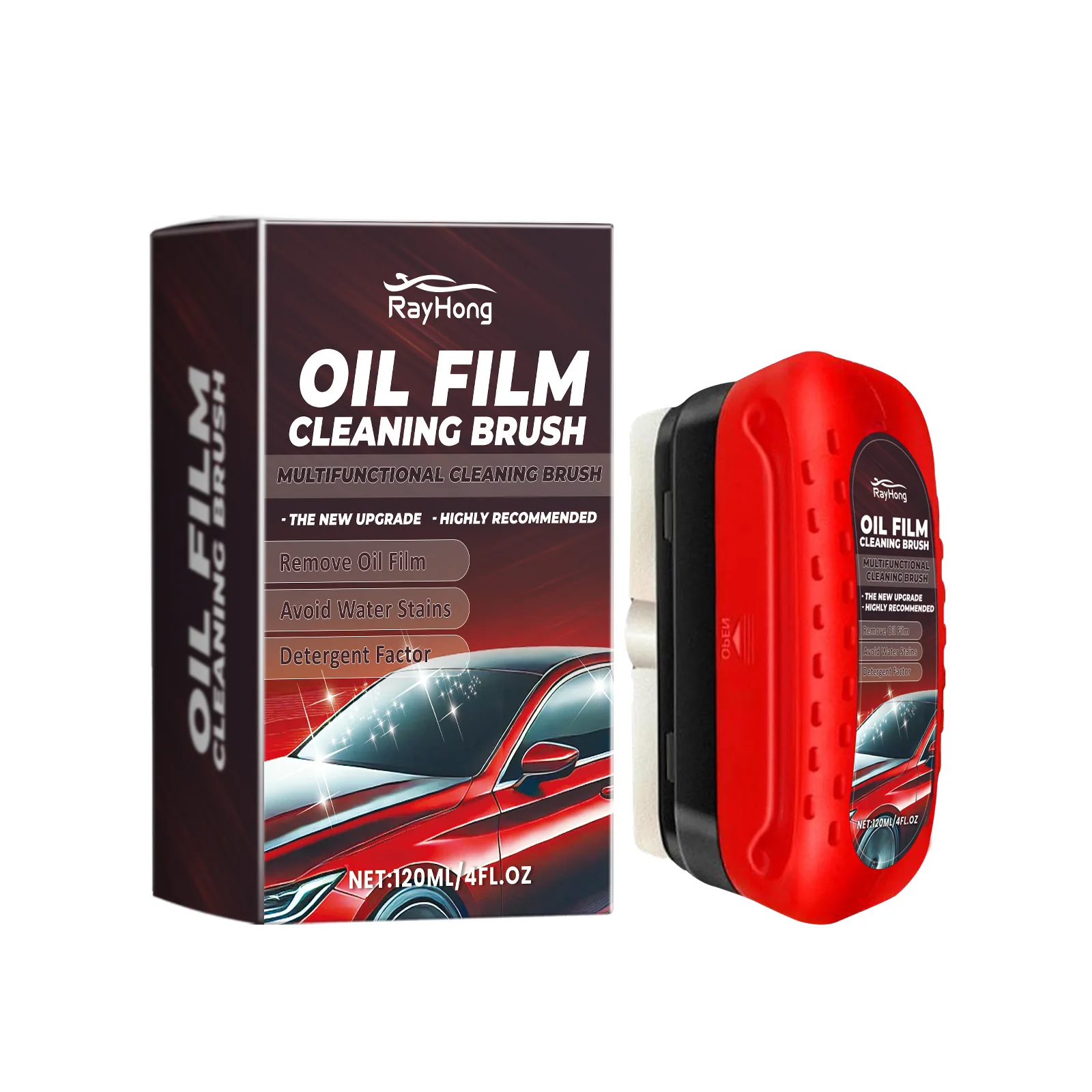 Hot selling BGD FACTORY car glass refurbishment stain removal cleaning bright vision anti fog windshield oil film cleaning brush
