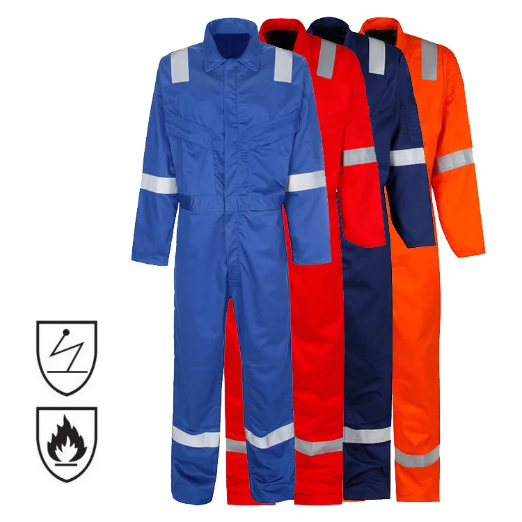 Hot Sale NFPA 2112 EN 11612 Fire Resistant Flame Retardant FRC FR Outdoor Mens Reflective Safety Work Clothing