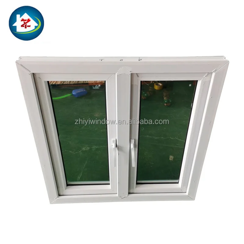 Ударное окно урагана ПВХ подвальные окна Upvc 36*36 створчатое с экраном