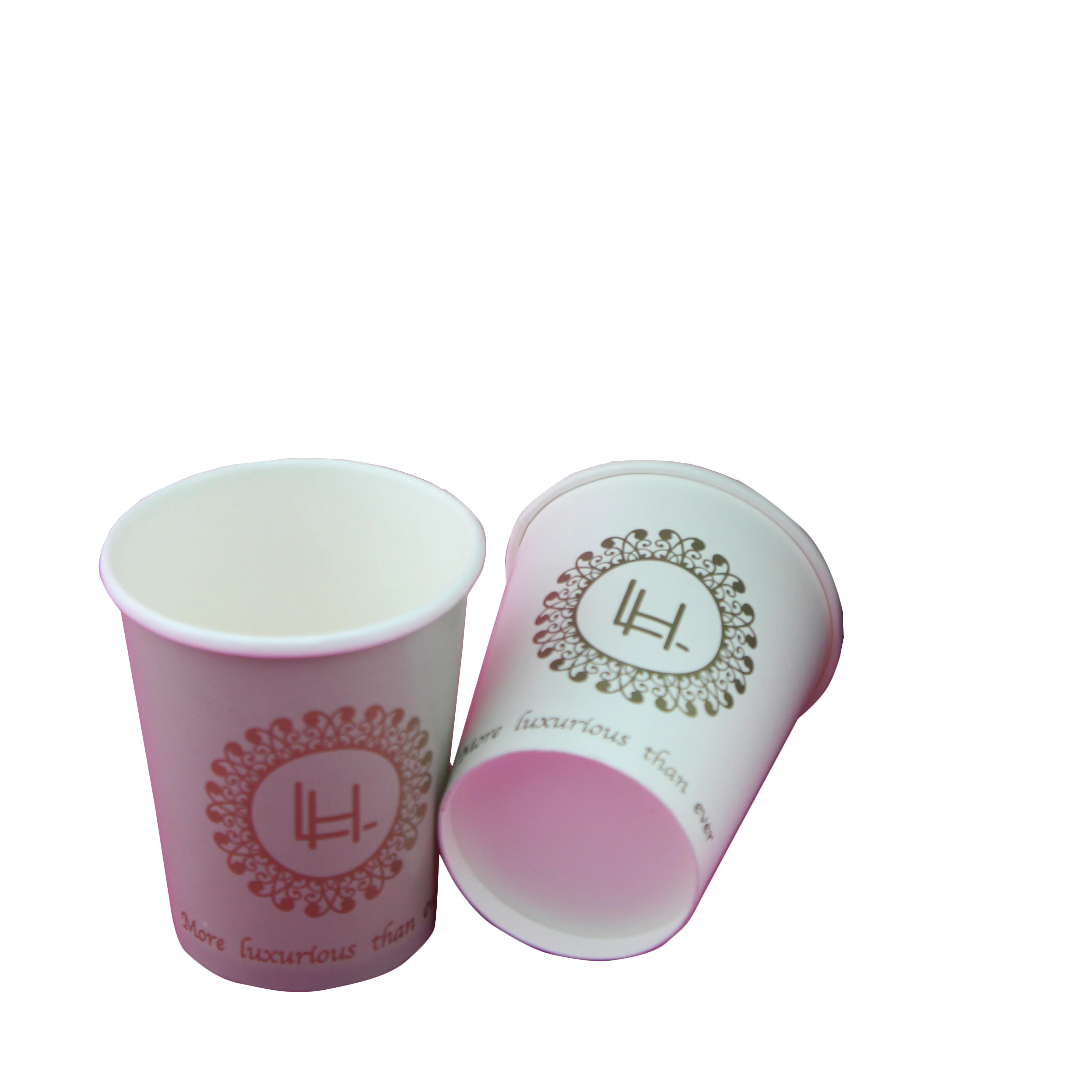 Manufacturer custom printed double wall disposable beautiful coffee paper cup with lid