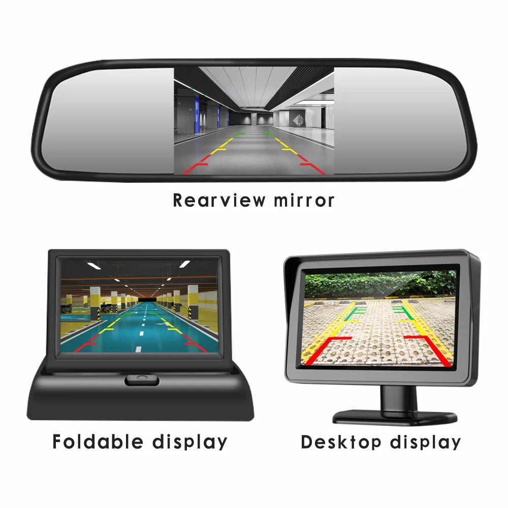 Autoelectronics Portable Small 4.3 5 Car Monitor Led Car Lcd Bus Tv 7 9 10 Inch Monitor for Voiture Van Mini Bus
