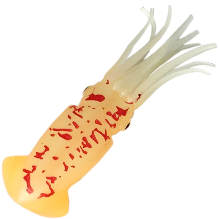 Мягкие ПВХ кальмары 8 см светящиеся мягкие рыболовные кальмары осьминог юбки приманки резиновые силиконовые джиггинг Мягкие кальмары приманки для морской рыбалки